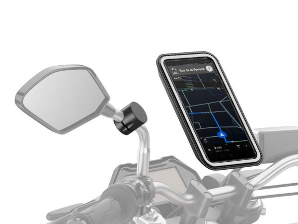 Magnetic smartphone mirror PRO mount for motorcycle