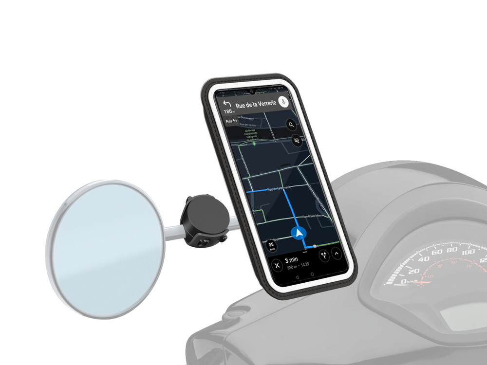 Support Smartphone Magnétique Scooter Shapeheart moto : ,  support smartphone de moto