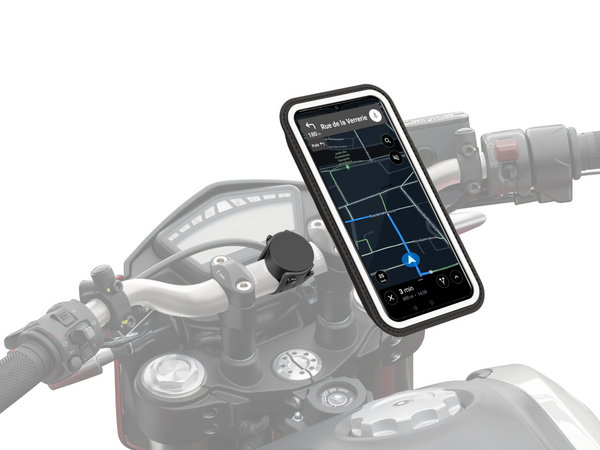 Smartphone mount for motorcycle