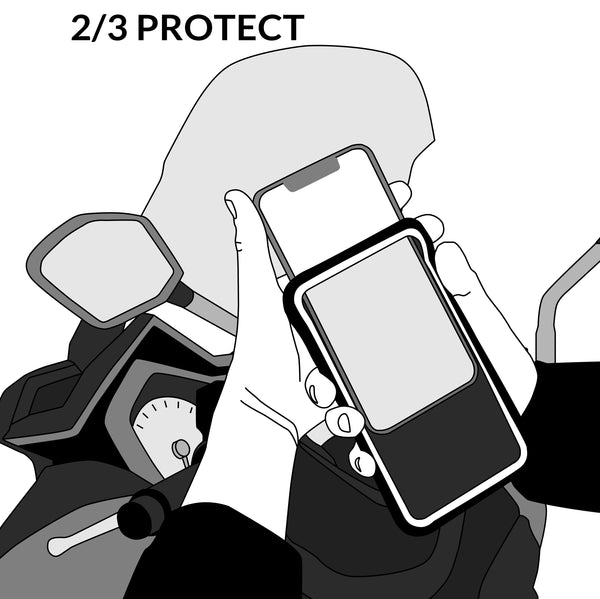 Grefay Support Téléphone Moto Support de Guidon pour Téléphone de Moto  Rétroviseur【2 Méthodes de Connexion + Démontage Rapide 1S】 avec Rotation à  360 pour Smartphone de 4,0 à 7,0 Pouces : : High-Tech