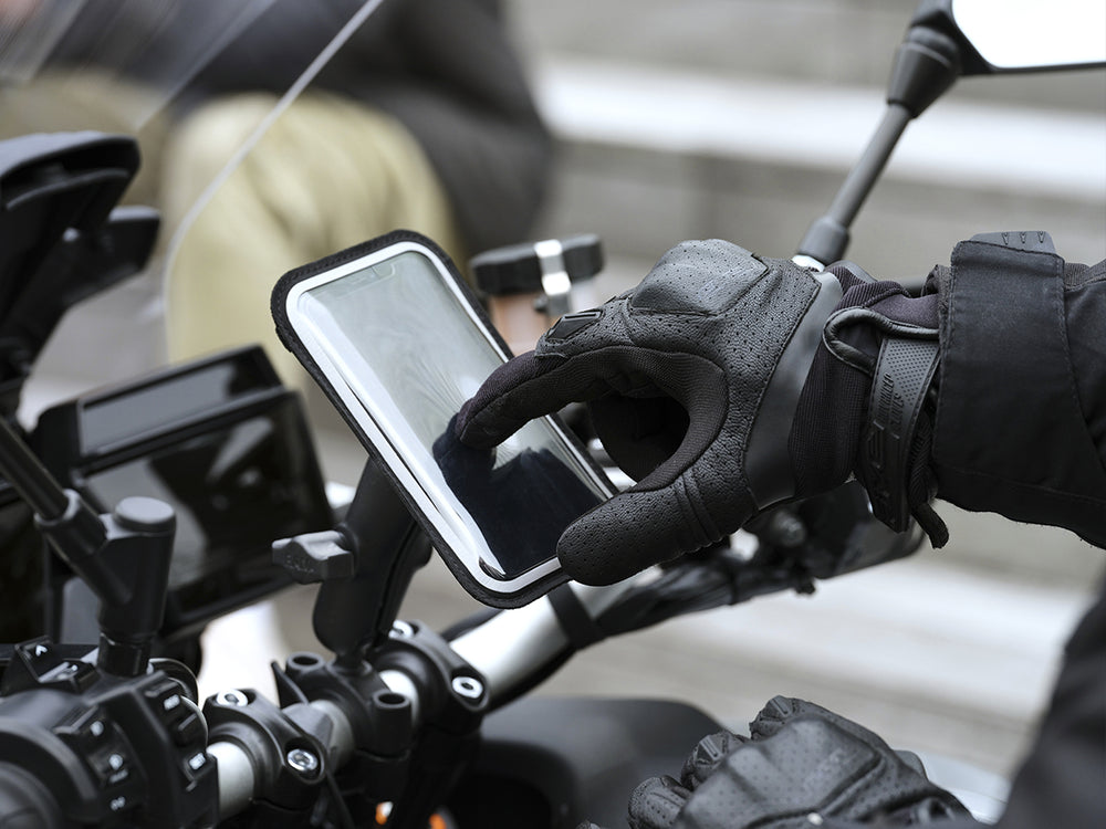 Support téléphone pour motos sportives Shapeheart avec pochette