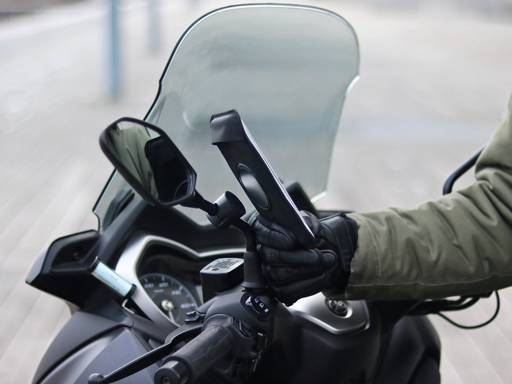 Support Smartphone Holder pour rétroviseur Bagster moto : ,  support smartphone de moto
