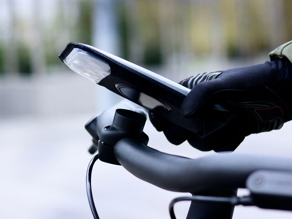Pochette magnétique Shapeheart avec ouverture pour appareil photo pour guidon de vélo pro, compatible avec la grande majorité des téléphones du marché