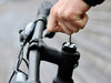 Install the smartphone bike fork mount in the stem of your bike